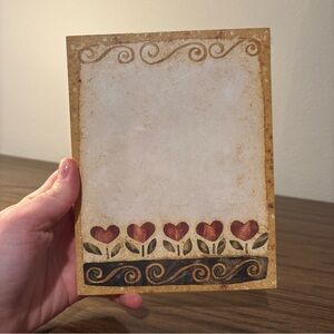 New Lang Note Pad “My Heart” Karen Hilliard Crouch 2001 60 Pages TUSCAN MOMCORE